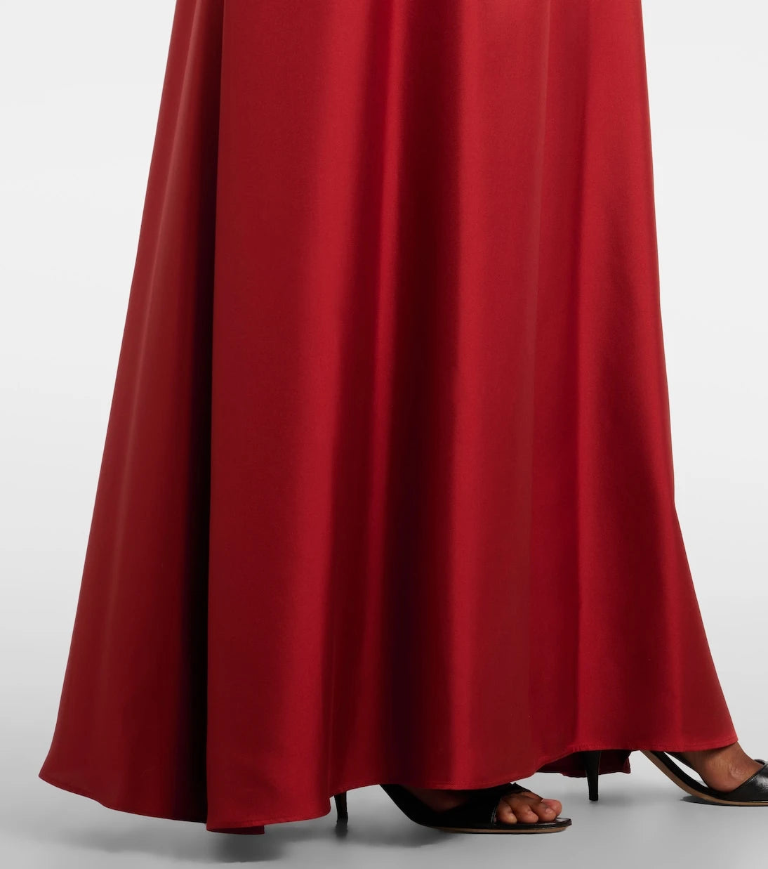 Max Mara - Edda pleated strapless silk gown
