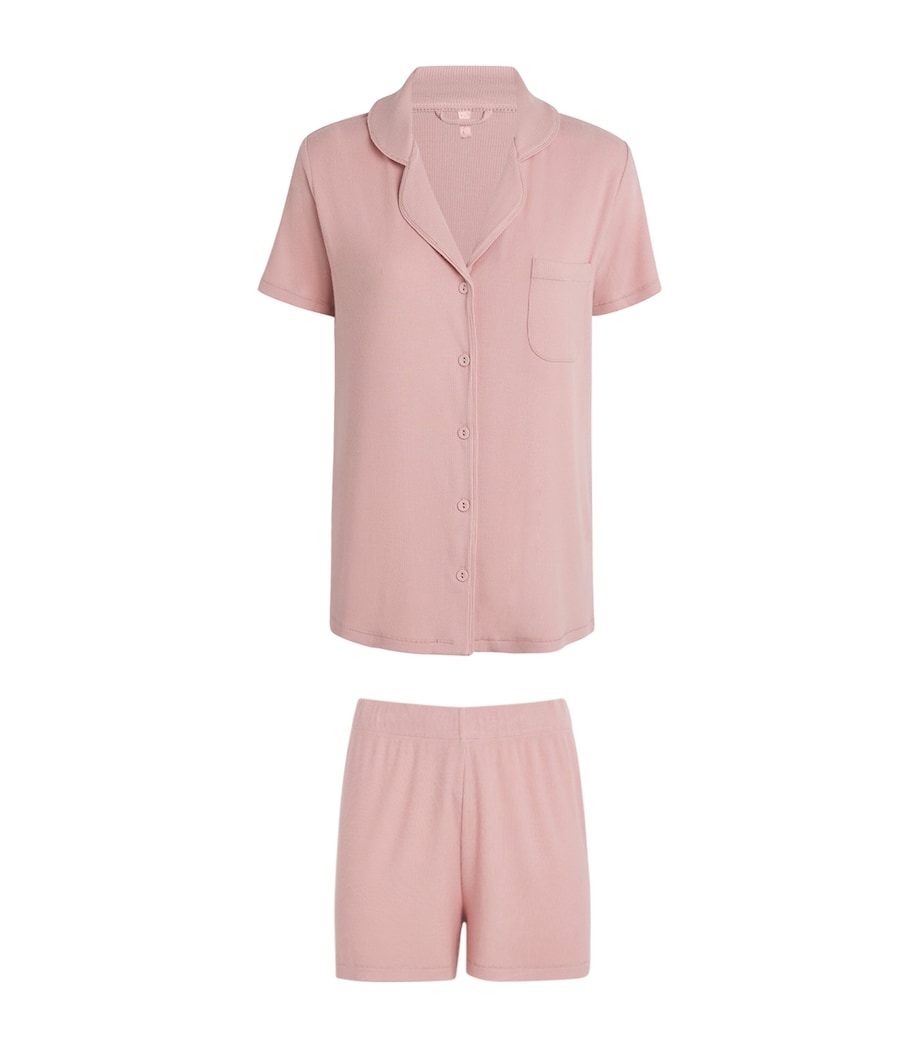 Skims Pink Soft Lounge Short Pyjama Set