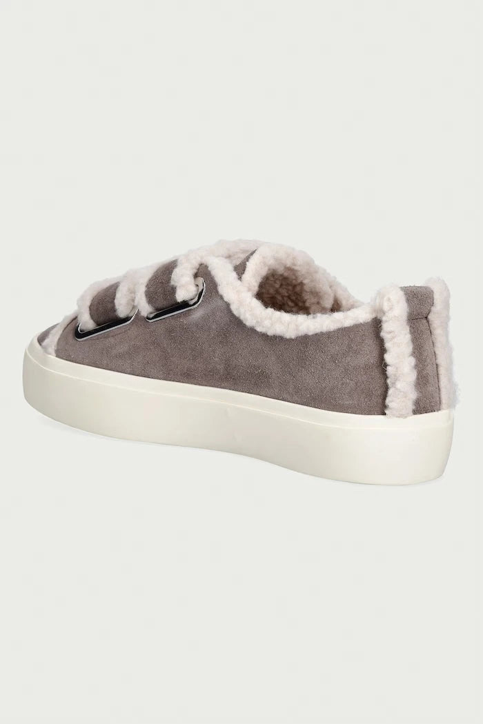 Inuikii Shearling Low Velcro Kadın Süet Spor Ayakkabı