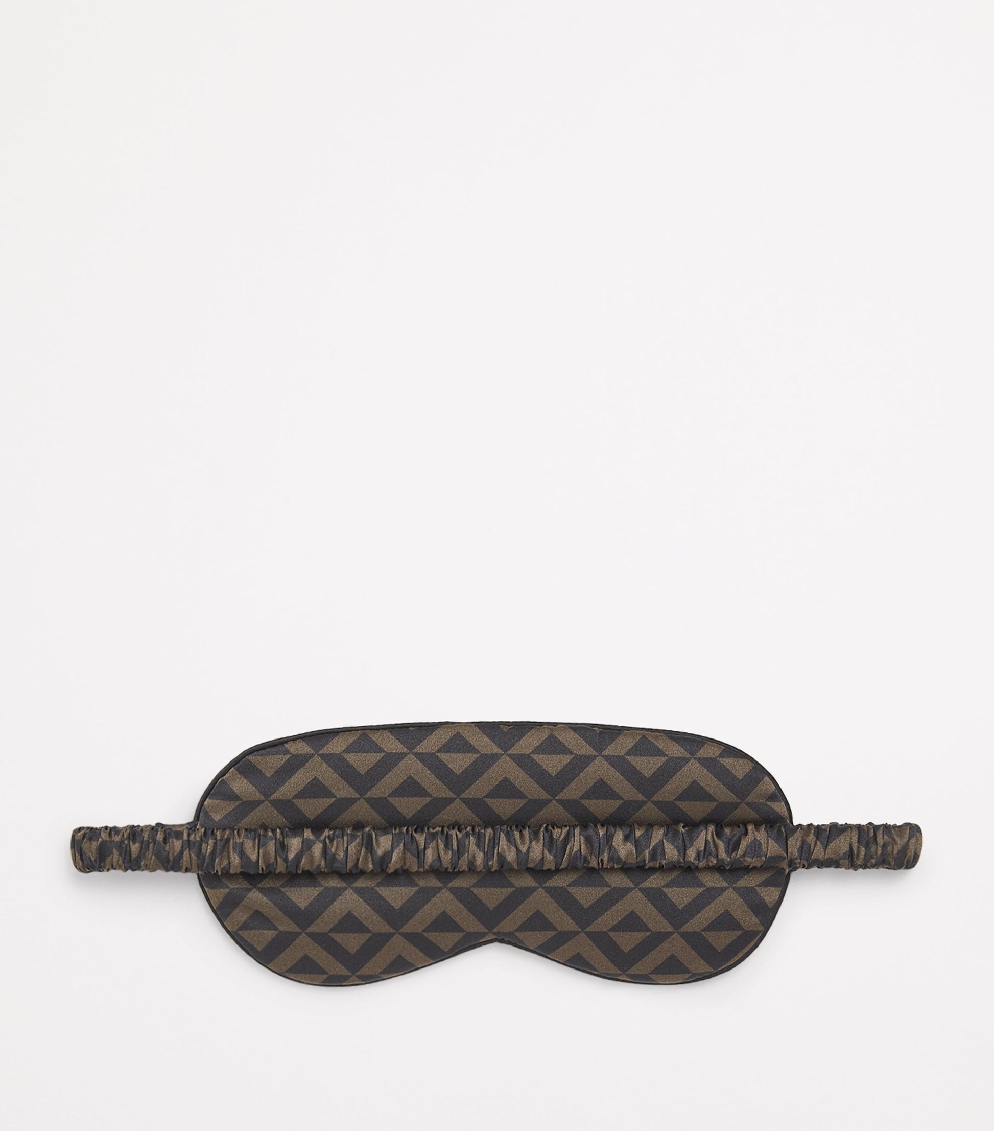 Silk Geometric Print Sleep Mask