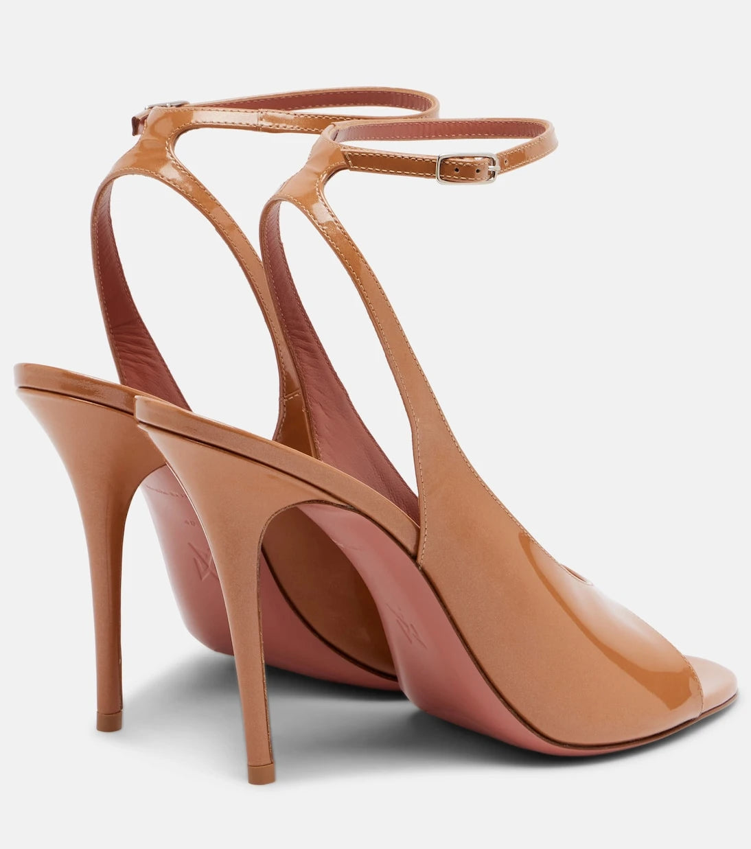 Amina Muaddi - Anok patent leather slingback sandals