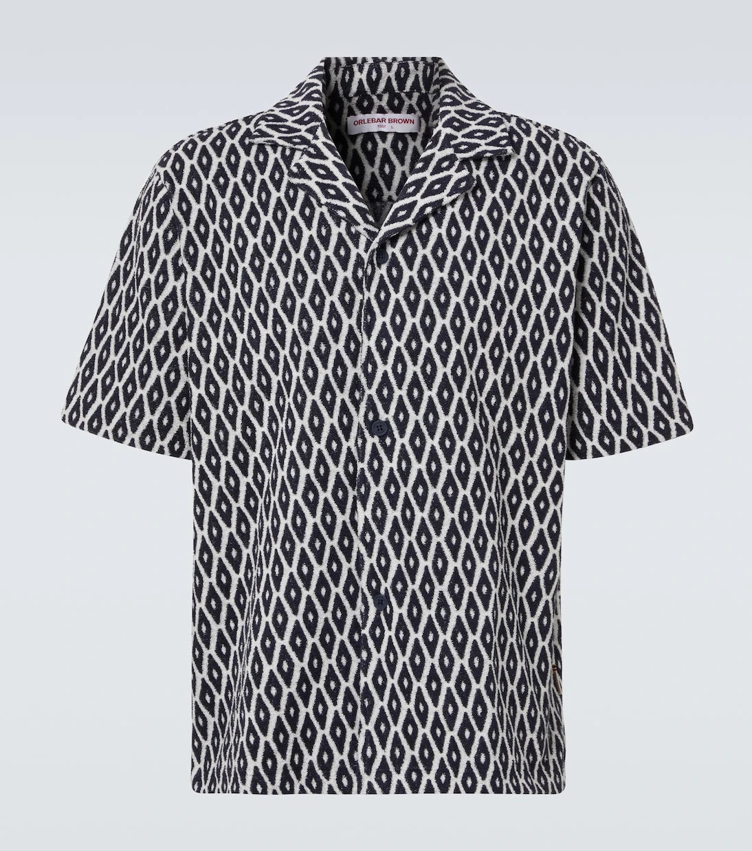 Orlebar Brown - Printed cotton-blend terry shirt