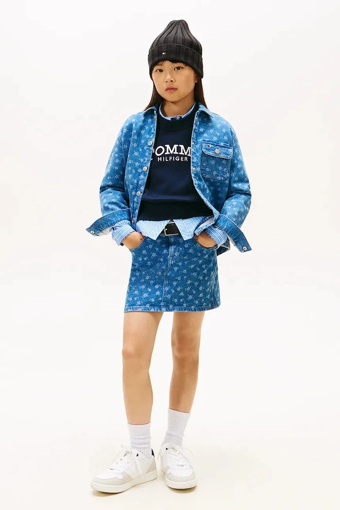 Детска дънкова пола Tommy Hilfiger