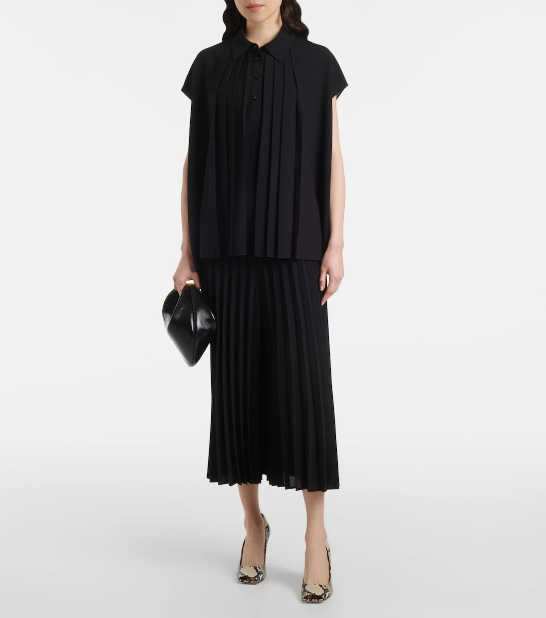Joseph - Anvers Airy plissé cropped culottes