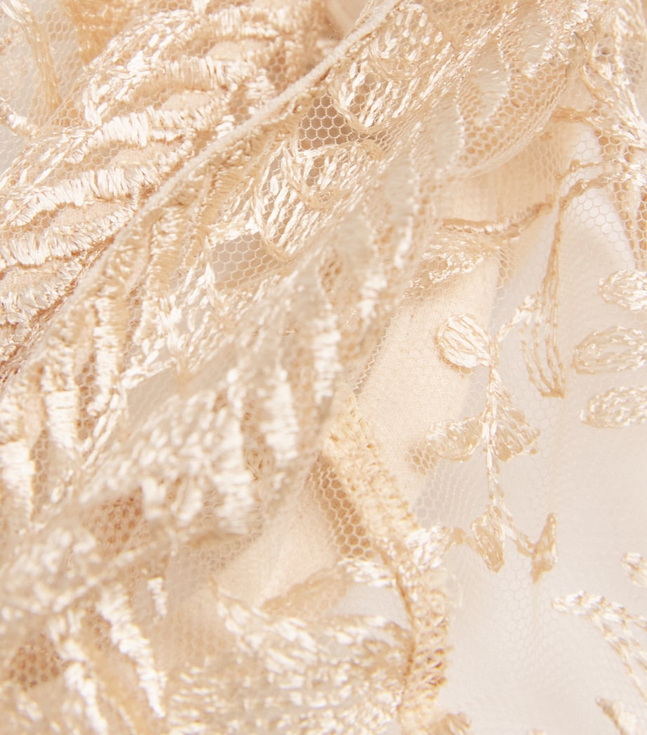 Embroidered Magnetic Spell Plunge Bra