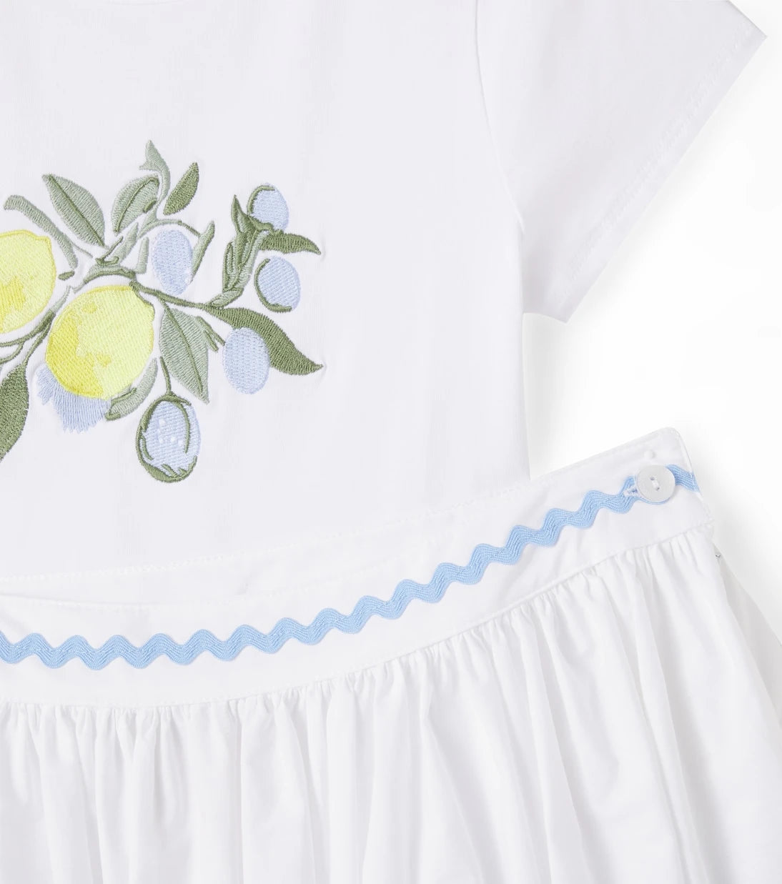 Patachou - Cotton-blend T-shirt and skirt set
