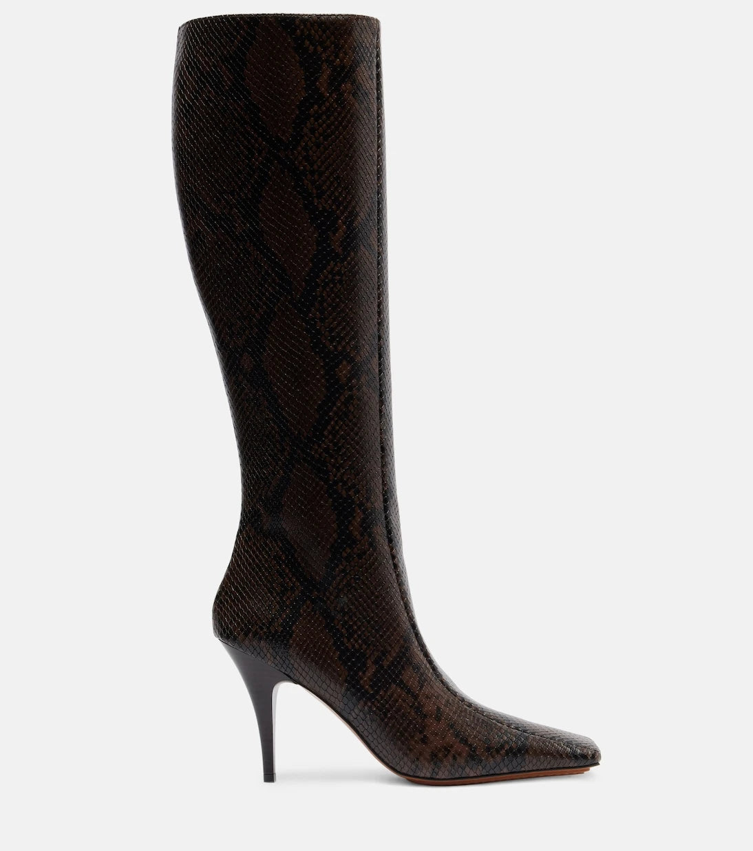 Stella McCartney - Eve snake-effect knee-high boots