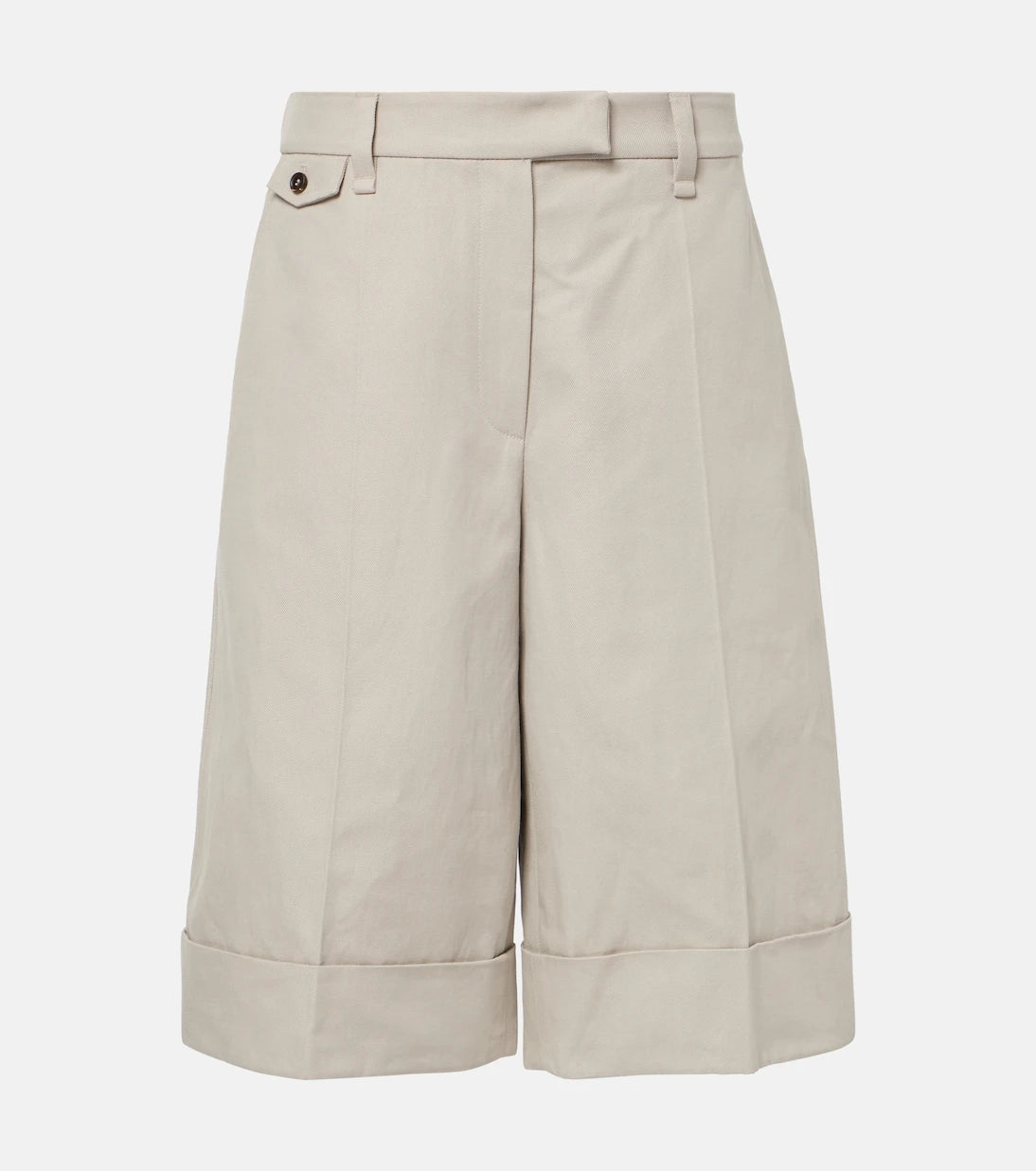 Brunello Cucinelli - Cotton and linen Bermuda shorts