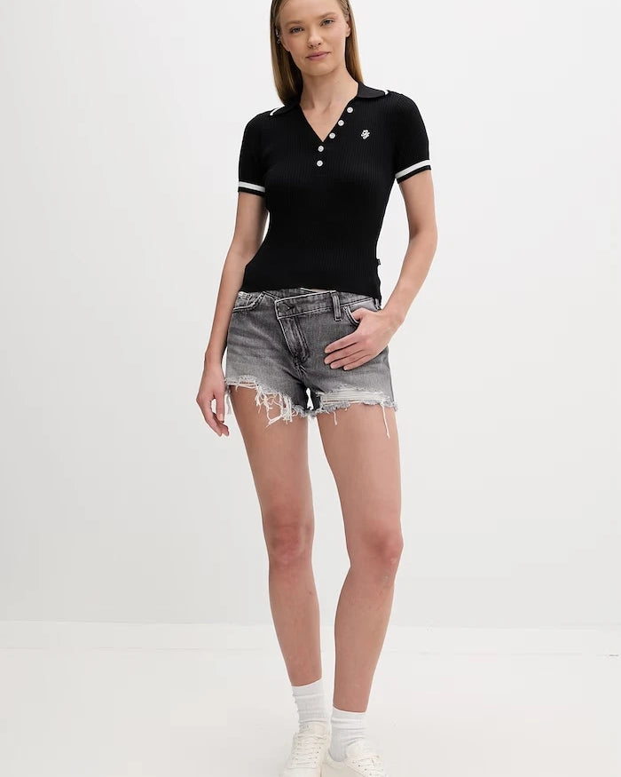 Guess Jeans тениска с яка дамска