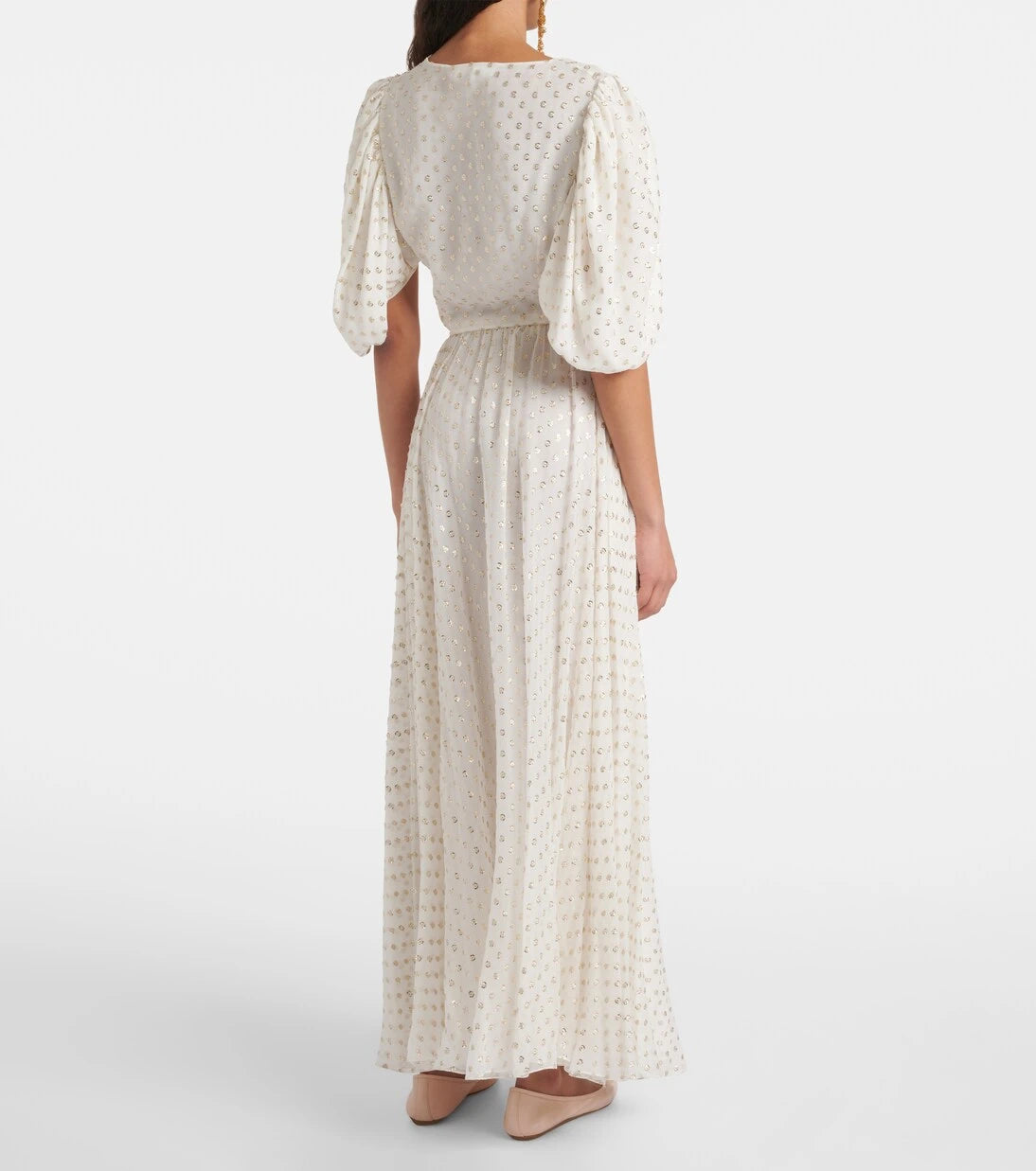 Chloé - Jacquard silk-blend muslin crop top