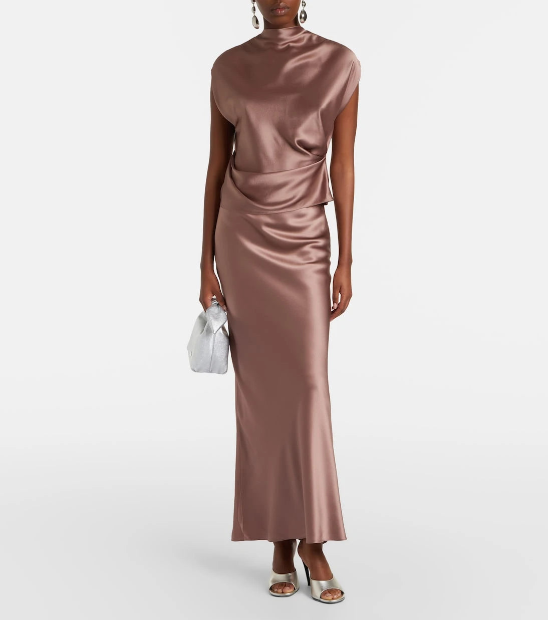 The Sei - Silk satin maxi skirt