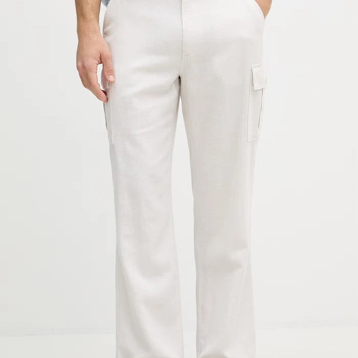 Calvin Klein Jeans erkek kargo pantolon keten