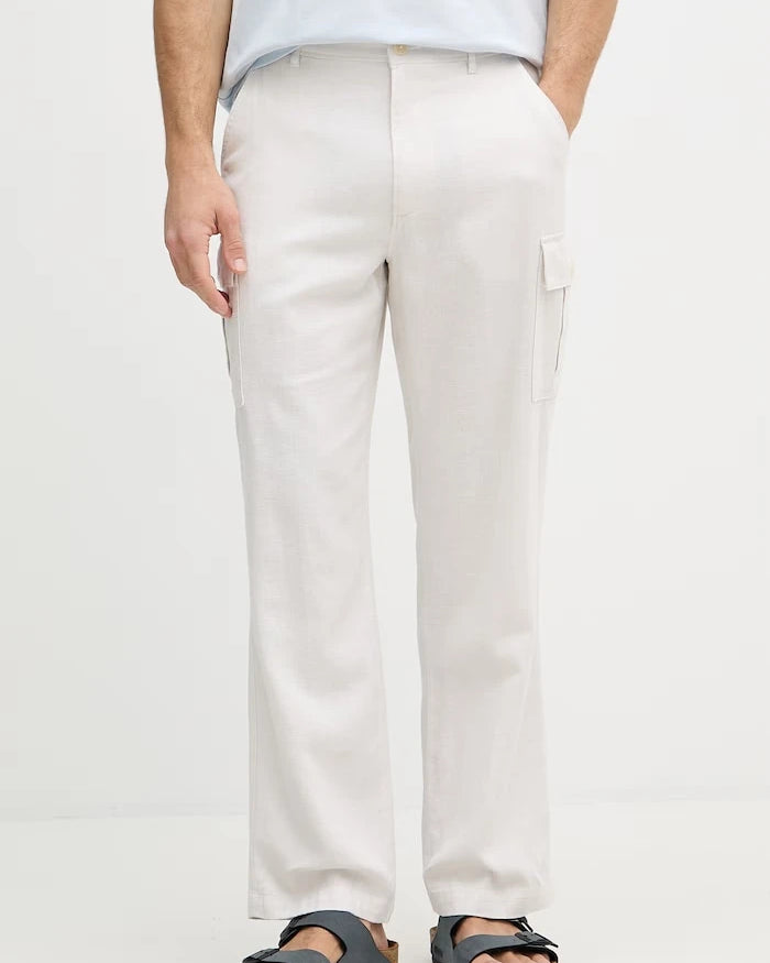Calvin Klein Jeans erkek kargo pantolon keten