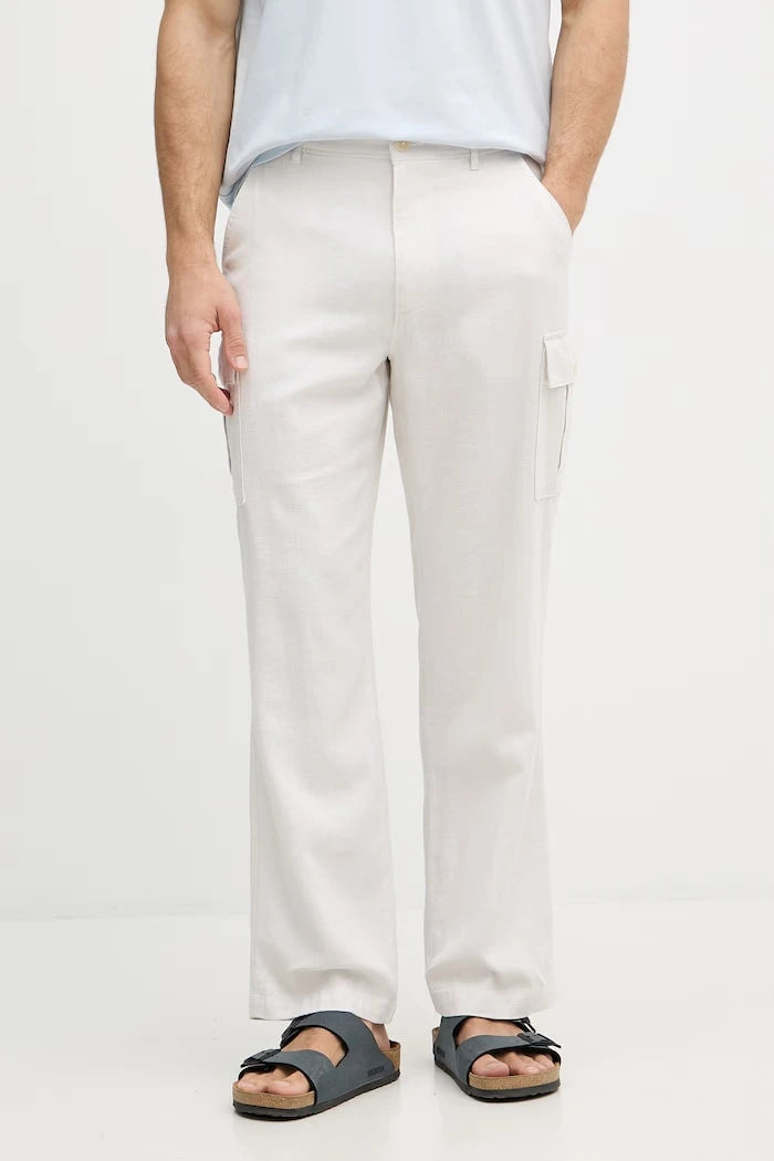 Calvin Klein Jeans erkek kargo pantolon keten