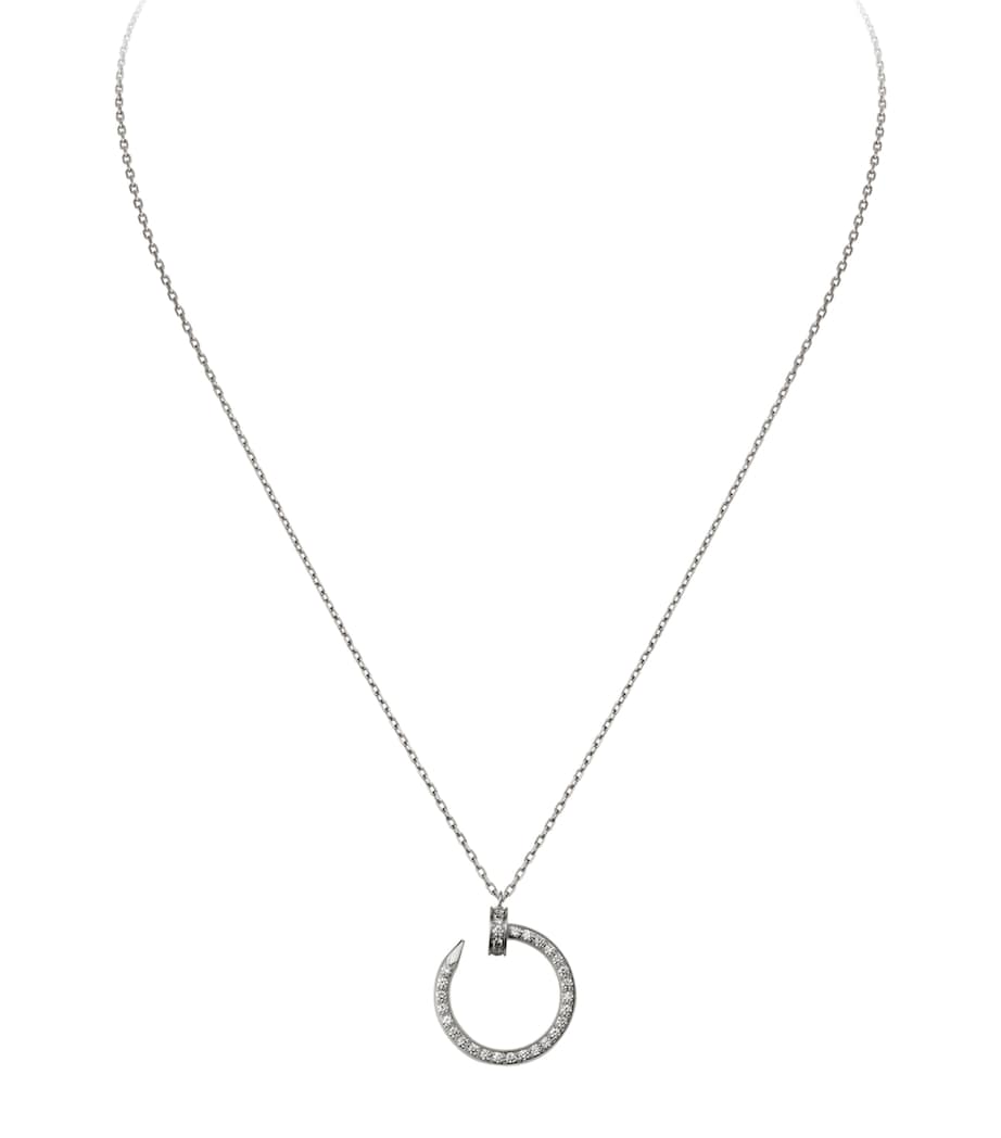 White Gold and Diamond Juste un Clou Necklace