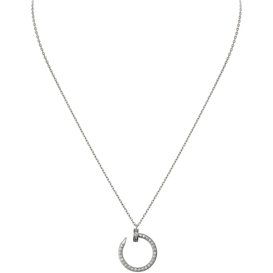 White Gold and Diamond Juste un Clou Necklace