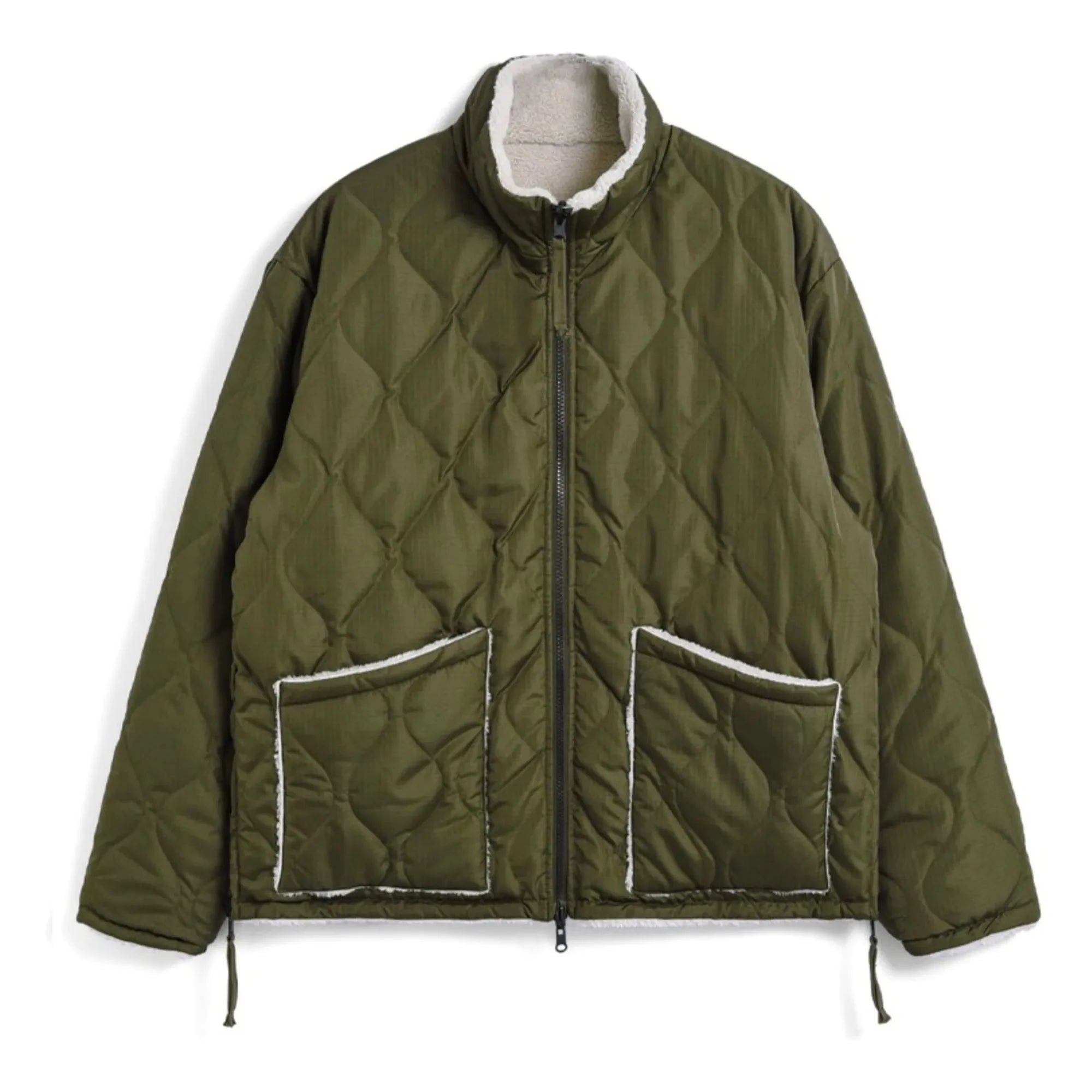 Taion - Military Reversible Stand-up Collar Jacket | Olive