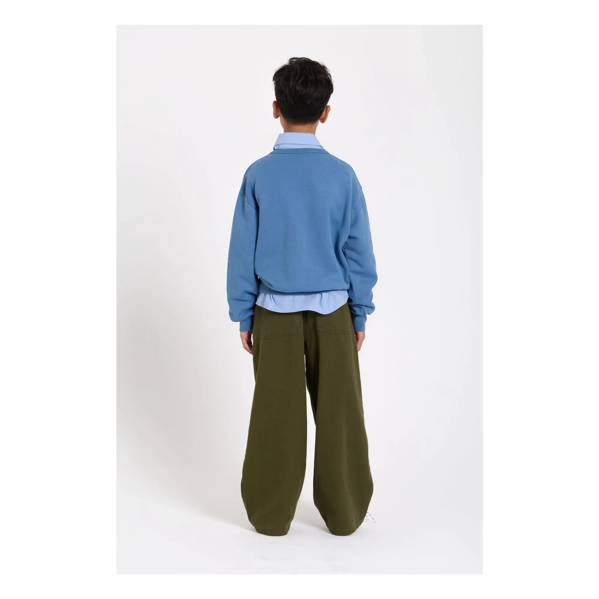 Smallable Kid - Burt Twill Wide Leg Pants | Khaki