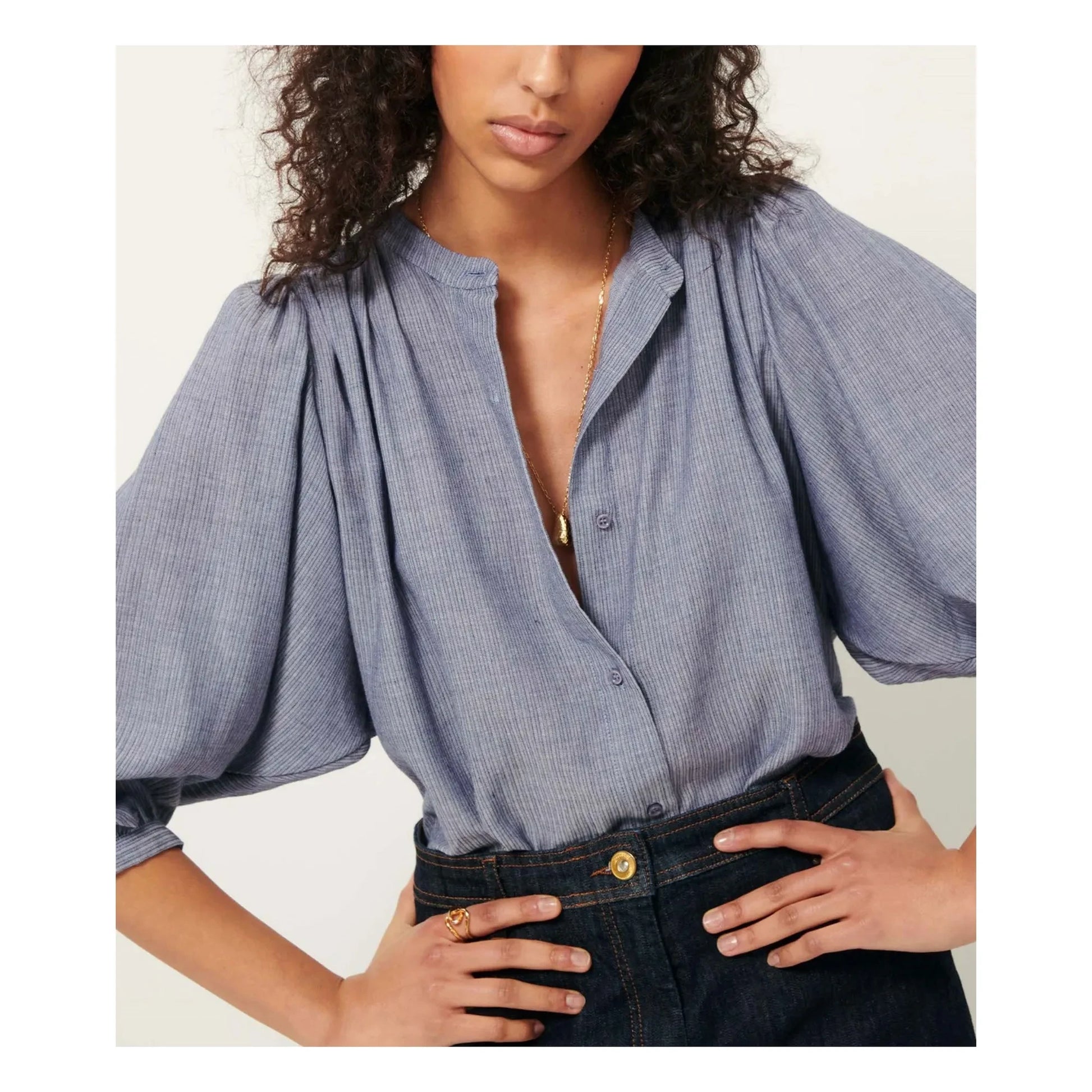 Sessùn - Blouse A View Stripes | Blue