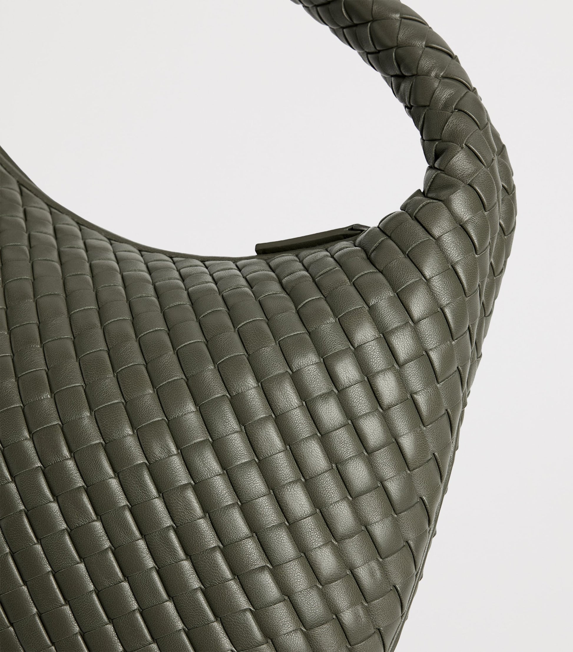 Leather Intrecciato Veneta Shoulder Bag