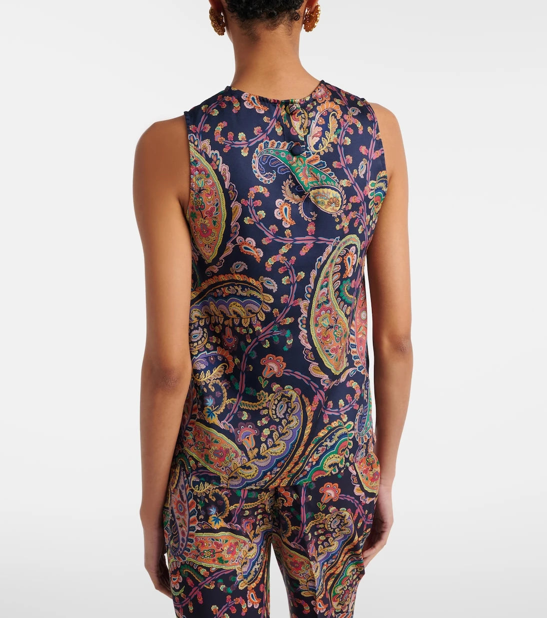Etro - Semi-sheer jacquard blouse