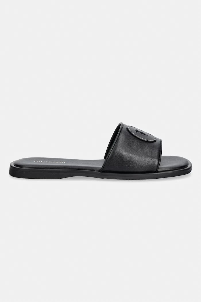 Trussardi чехли дамски от кожа