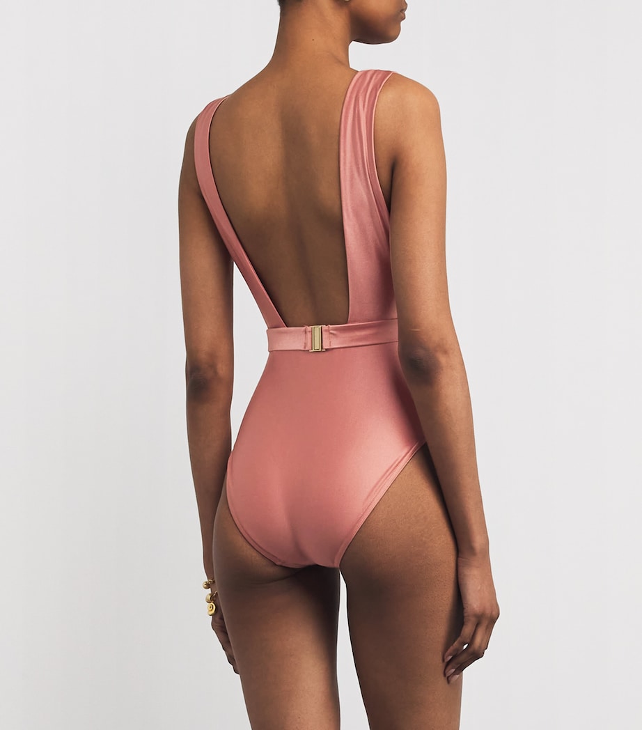 Pink Flower Lucky Swimsuit