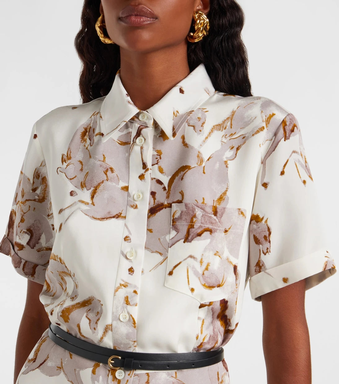 Altuzarra - Kiera printed silk shirt dress