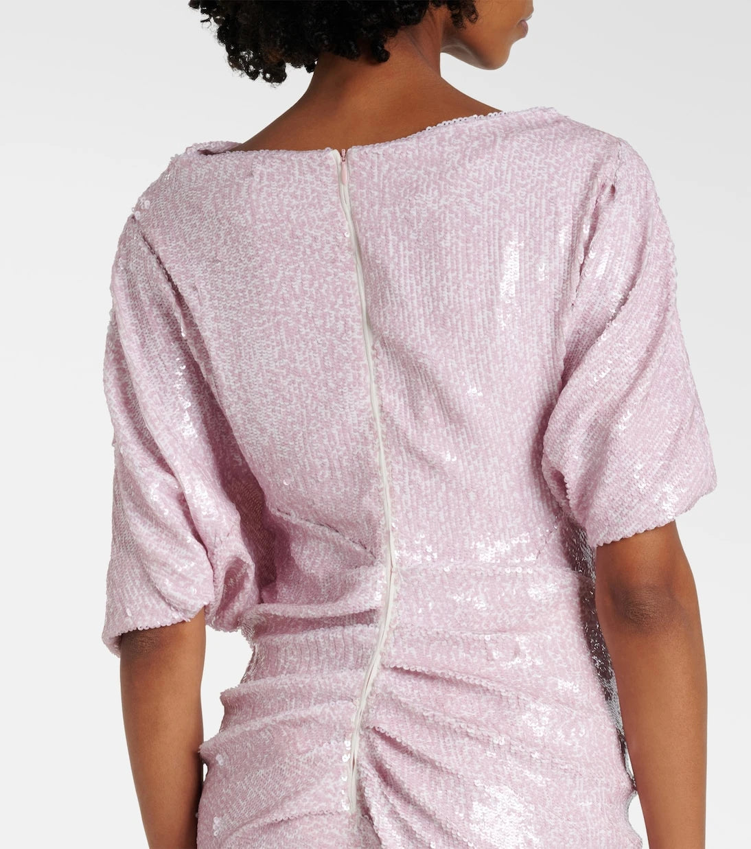 Dries Van Noten - Sequined draped gown
