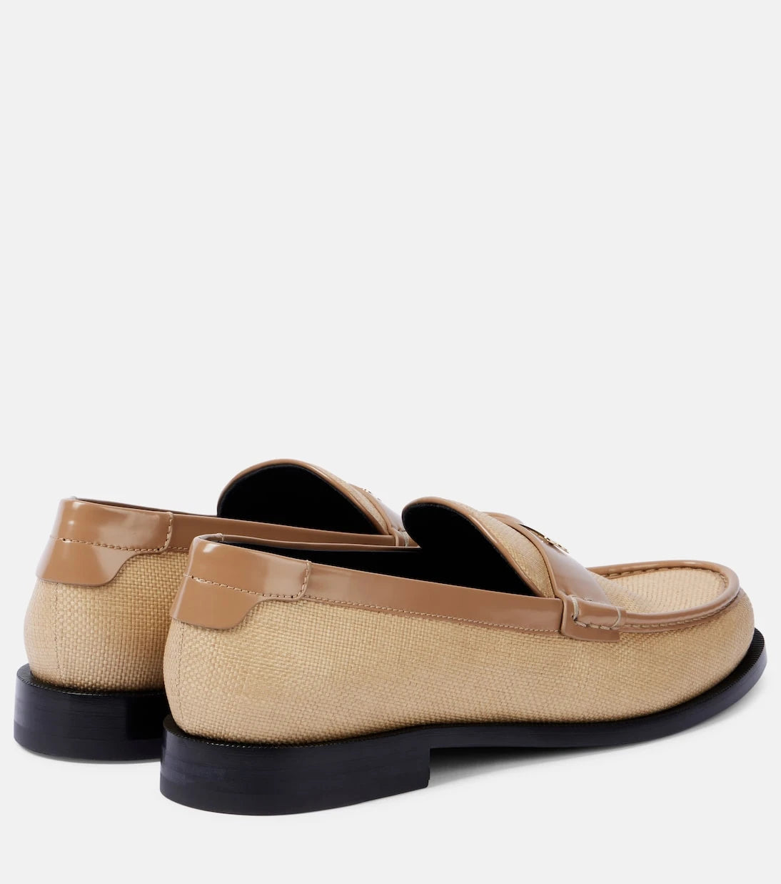 Victoria Beckham - Croc-effect leather loafers