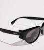 Max Mara Black Acetate Oval CLIP1 Sunglasses