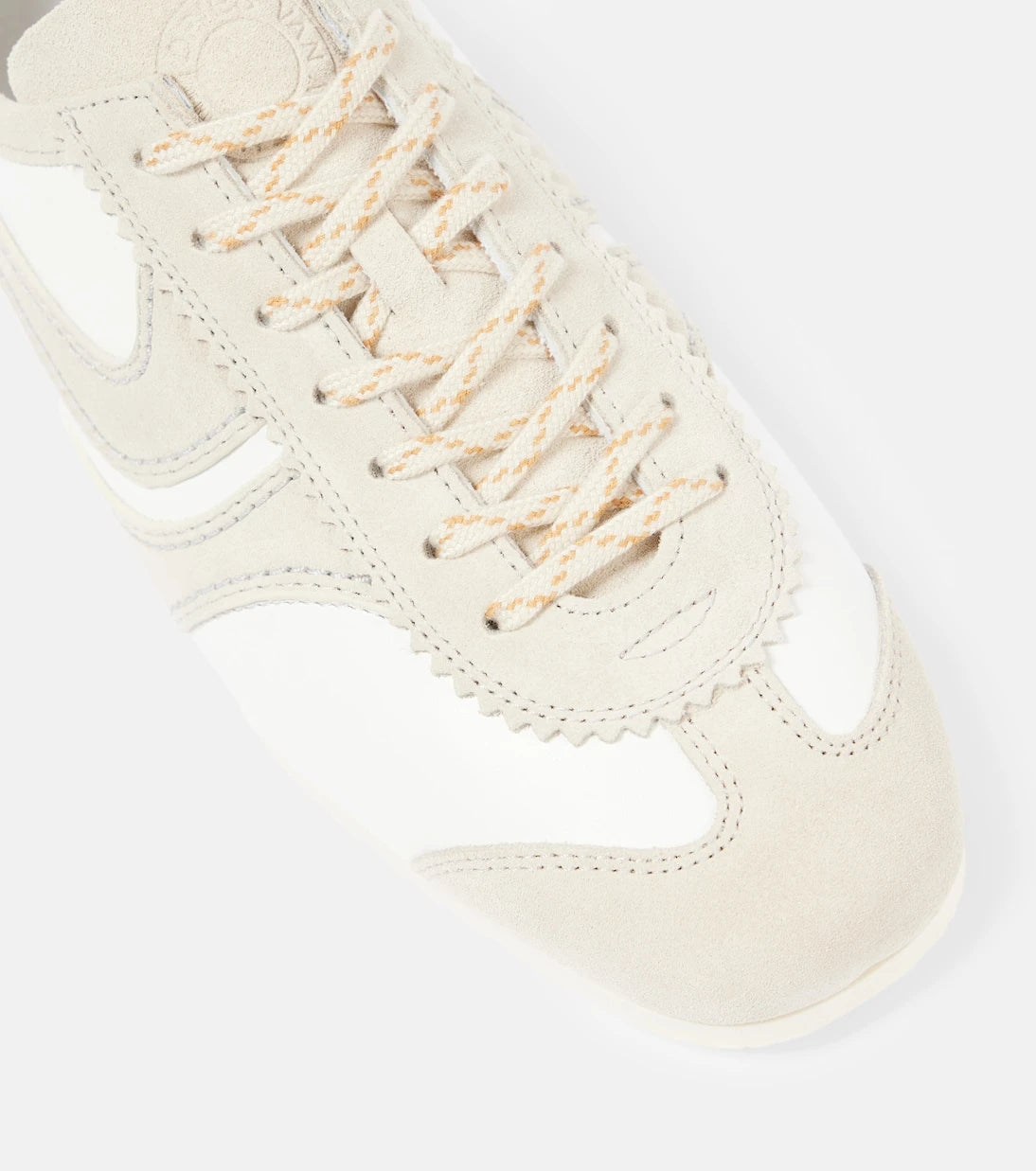 Dries Van Noten - Suede-trimmed leather sneakers