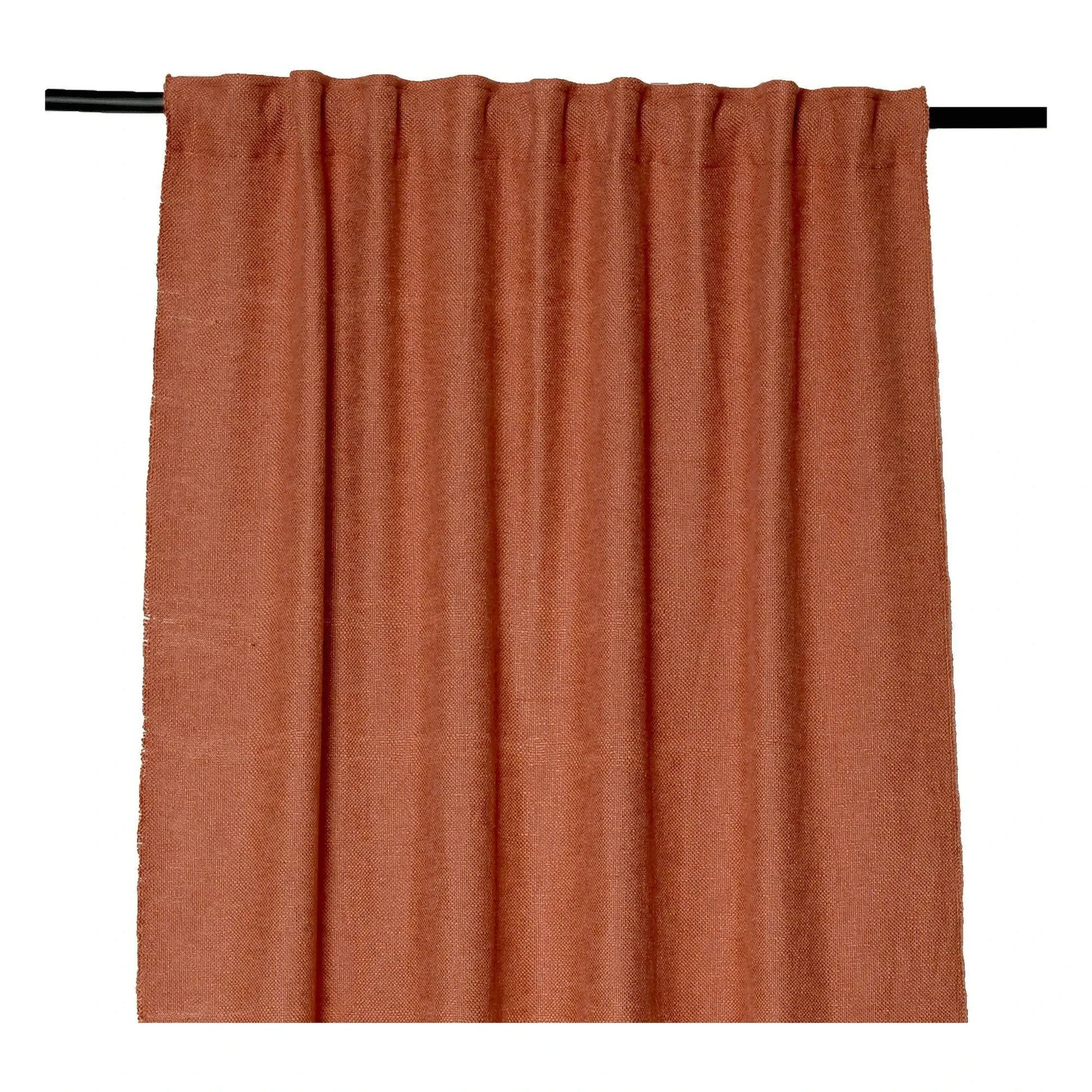 Haomy - California linen curtain  | Brick red