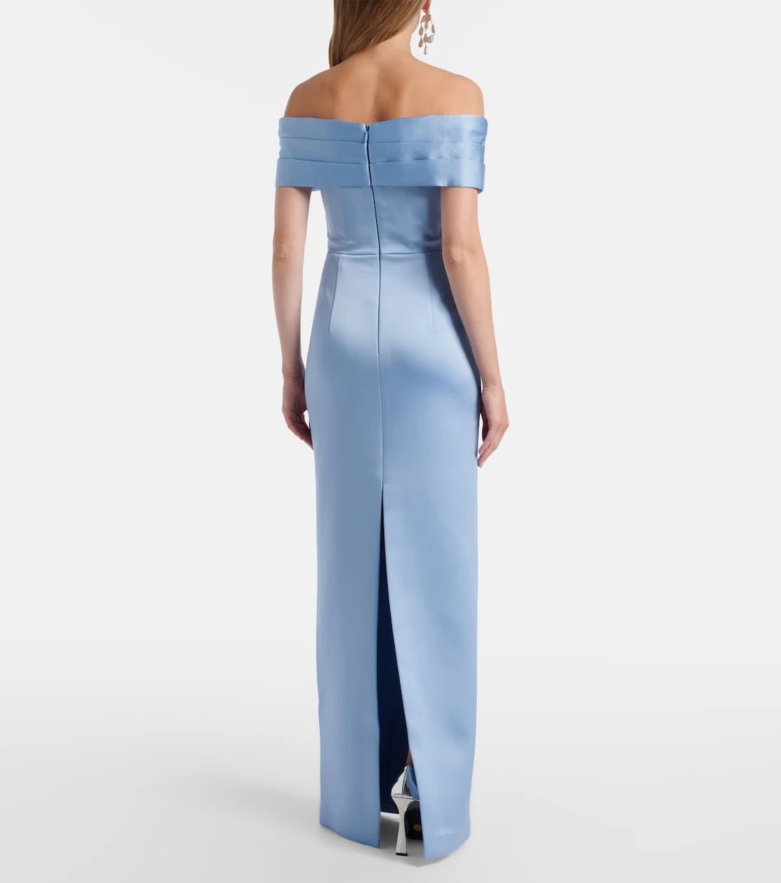 Rebecca Vallance - Kai off-shoulder satin gown