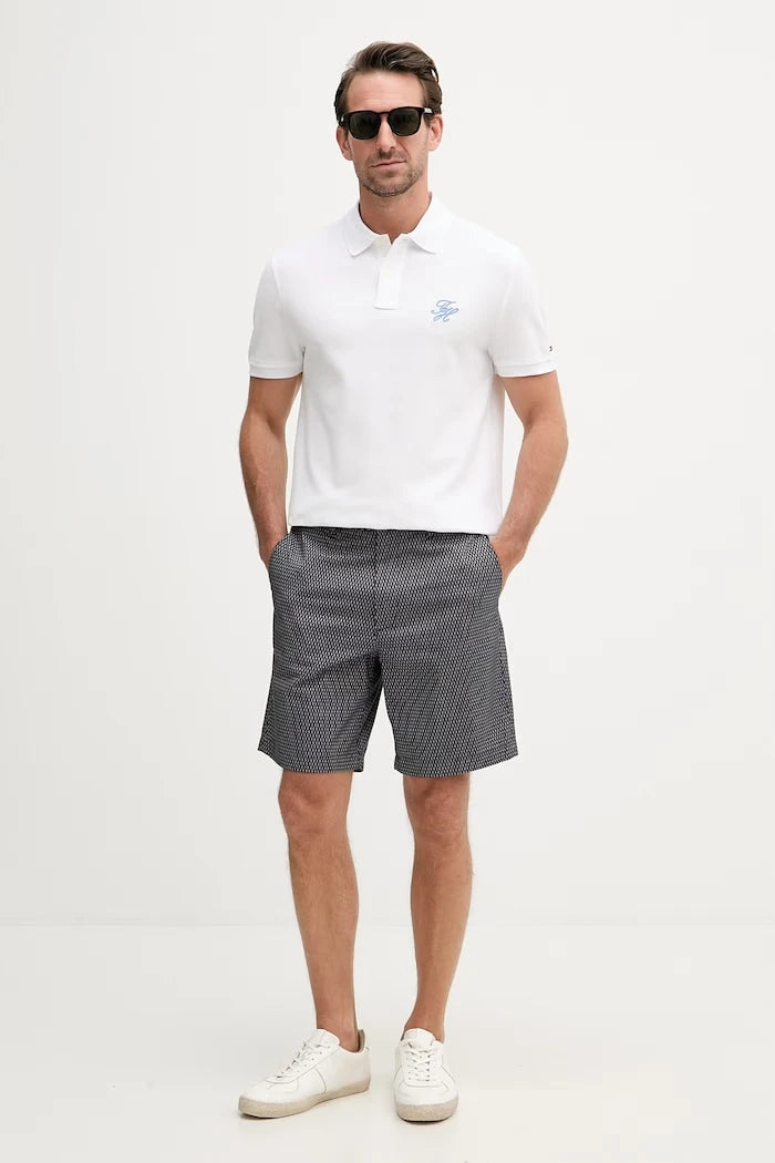 Tommy Hilfiger тениска с яка мъжка от памук SUMMER
