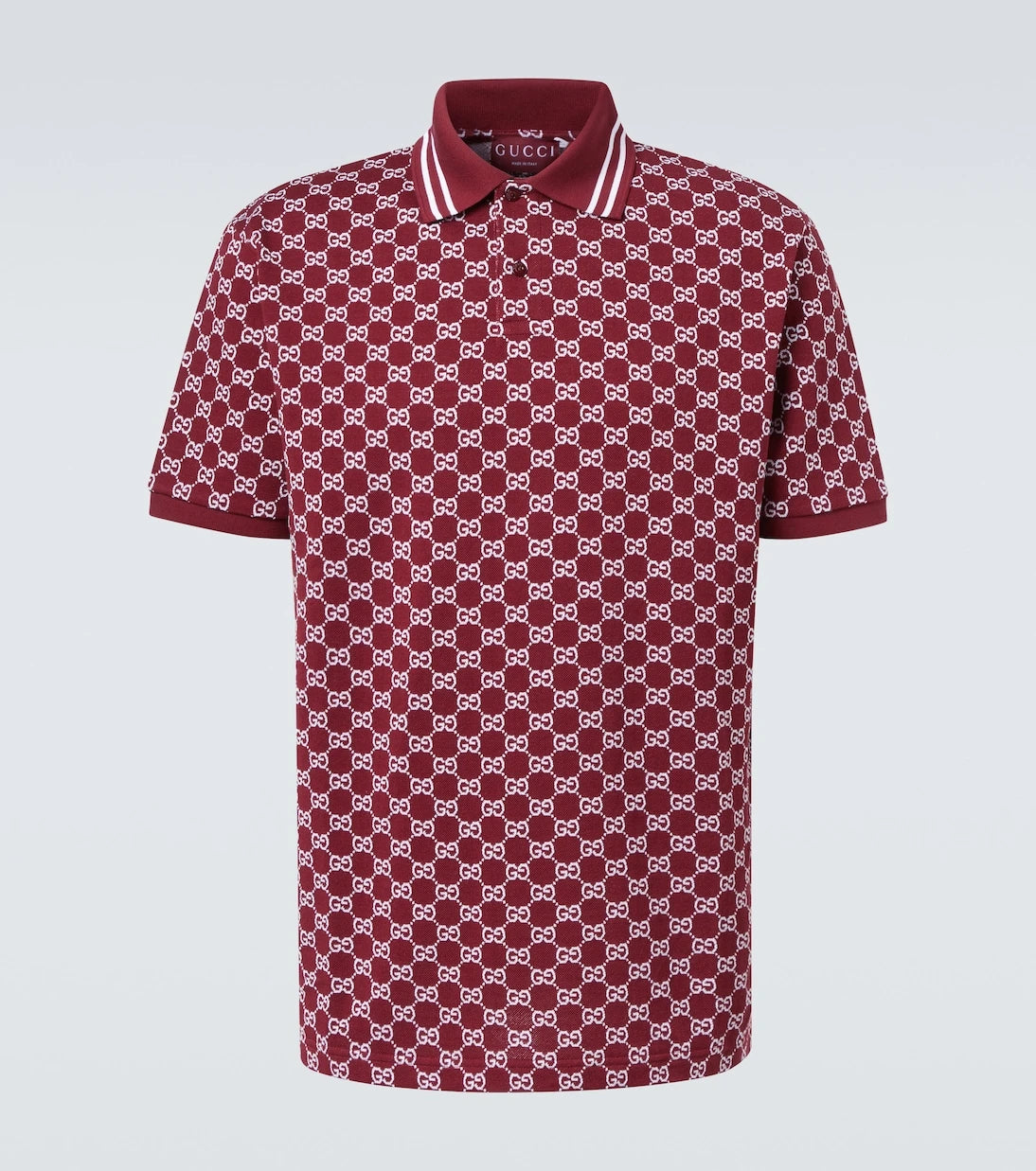 Gucci - GG cotton piqué jacquard polo shirt