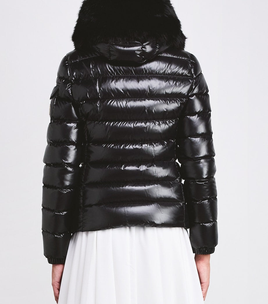 Black Down Quilted Badyf Jacket