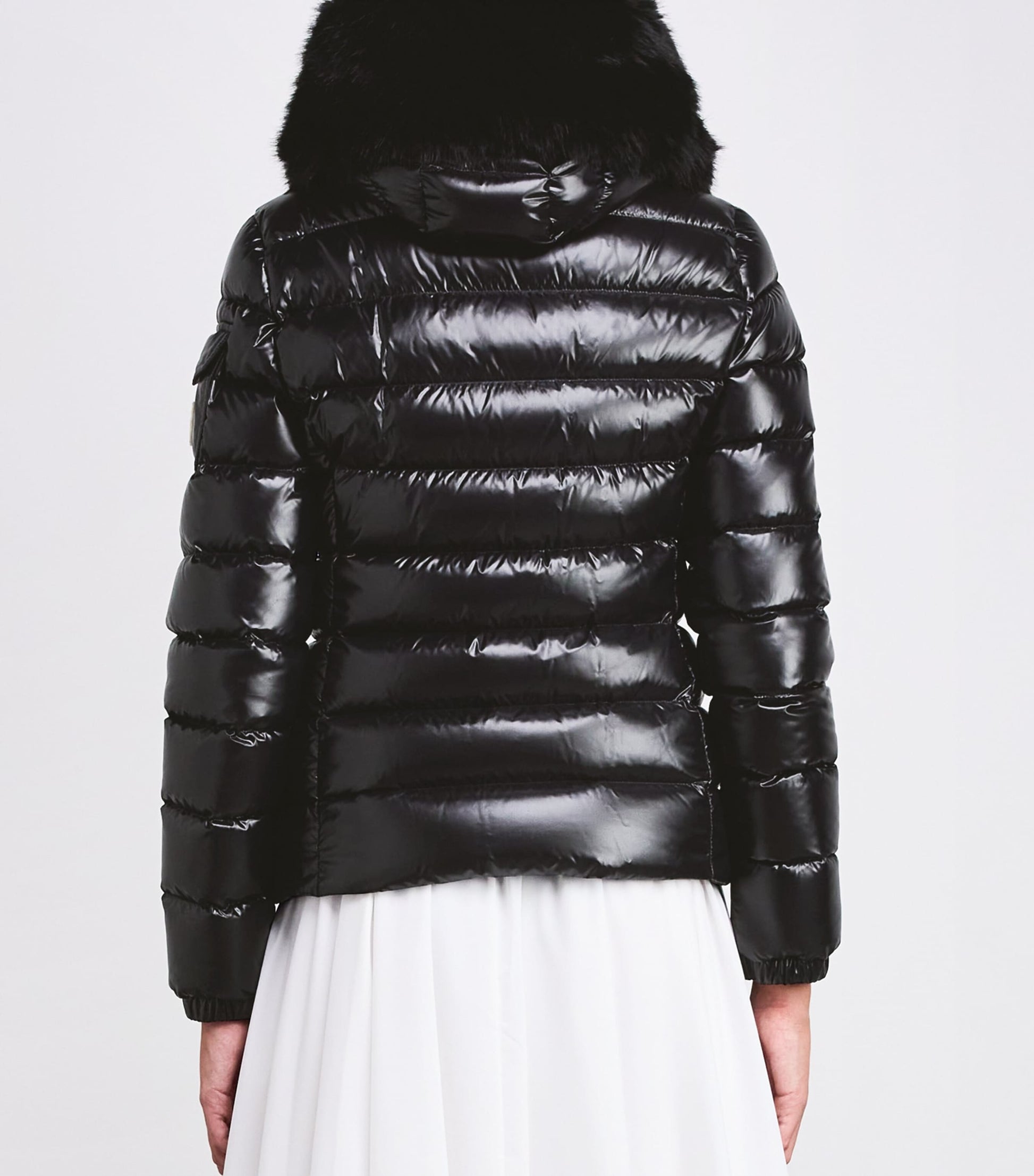 Moncler Black Down Quilted Badyf Jacket