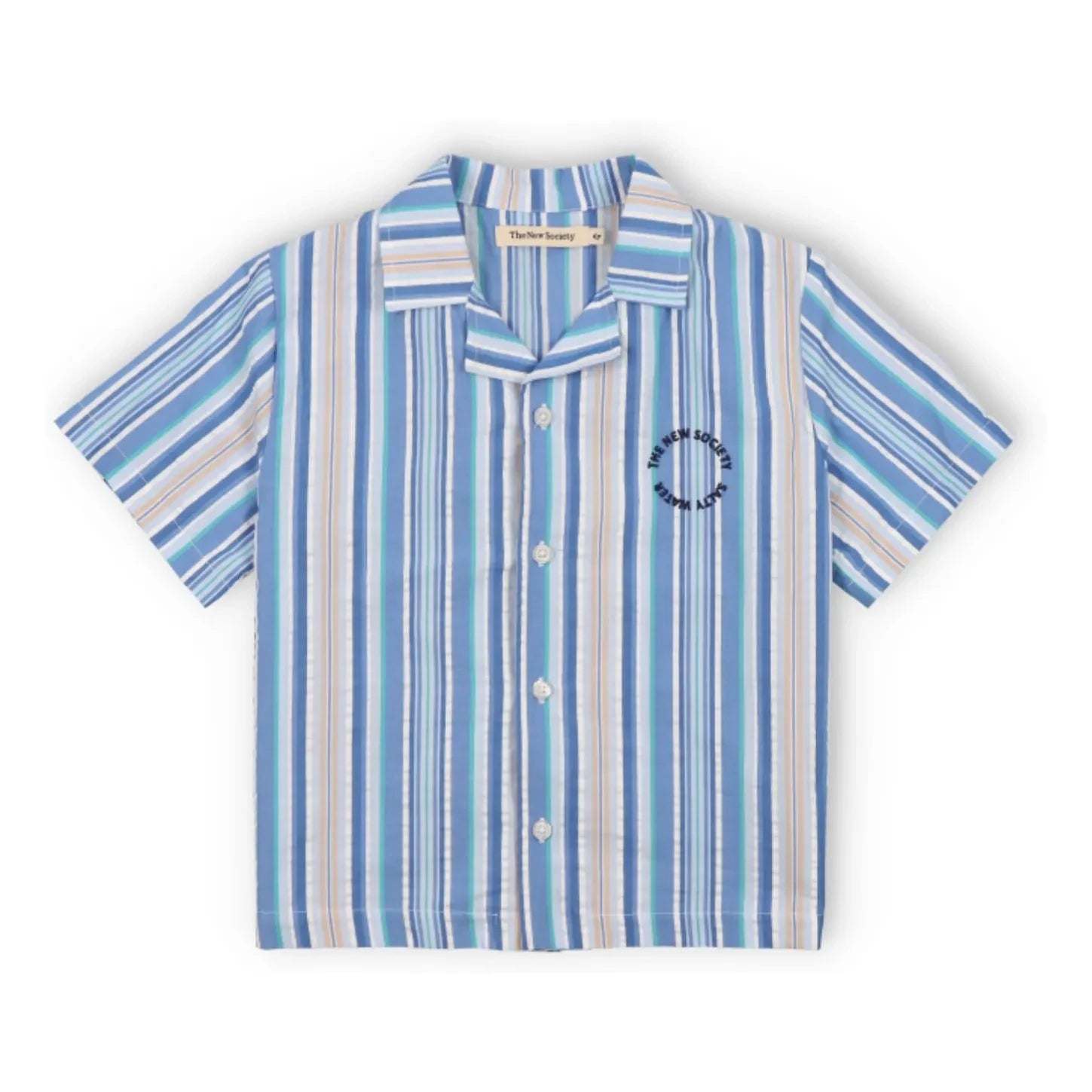 the new society - Tebas stripes shirt | Light blue