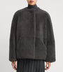 Max Mara Green Shearling Jacket