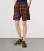 Check Drawstring Shorts