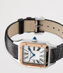 Large Rose Gold and Sapphire Santos-Dumont Watch 31.4mm