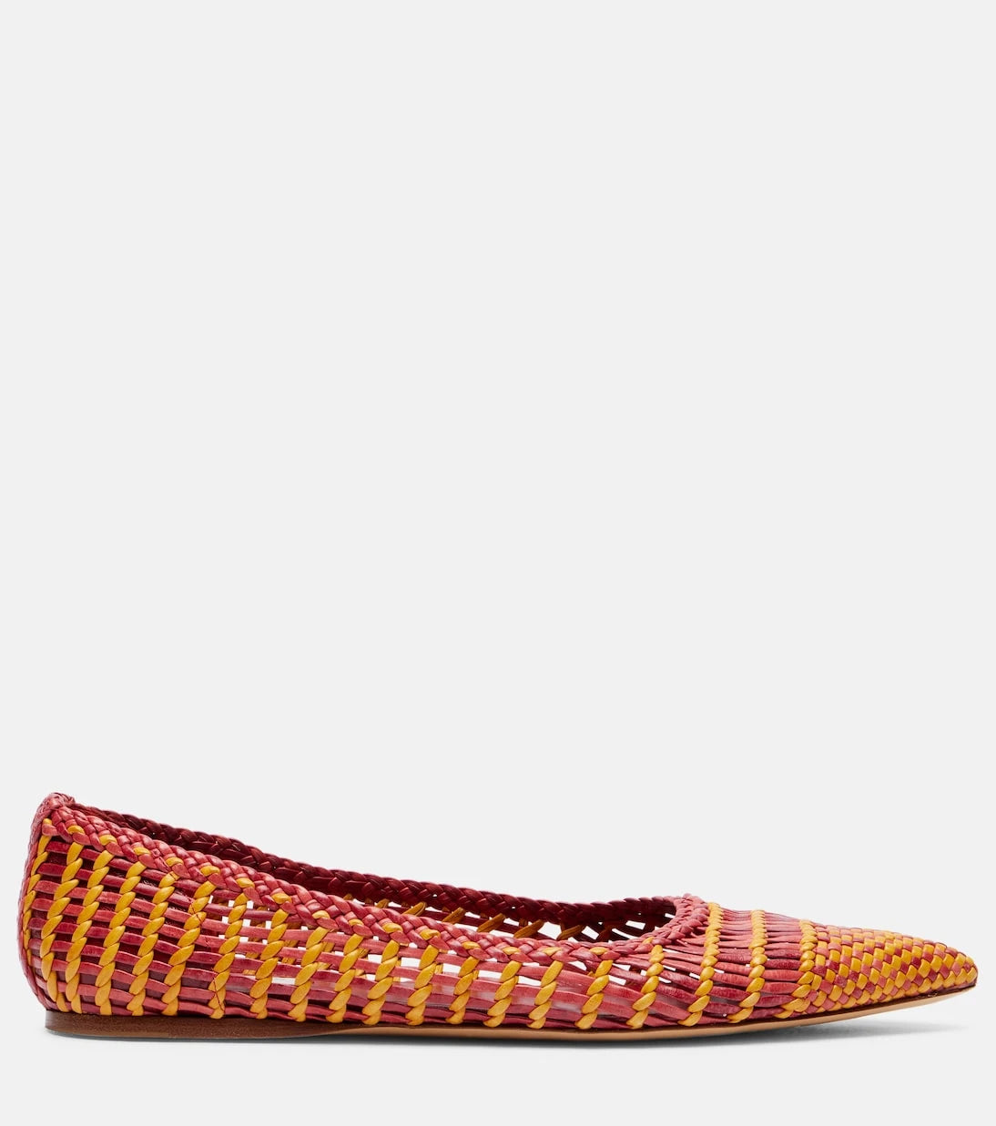 Gabriela Hearst - Aurora woven leather ballet flats