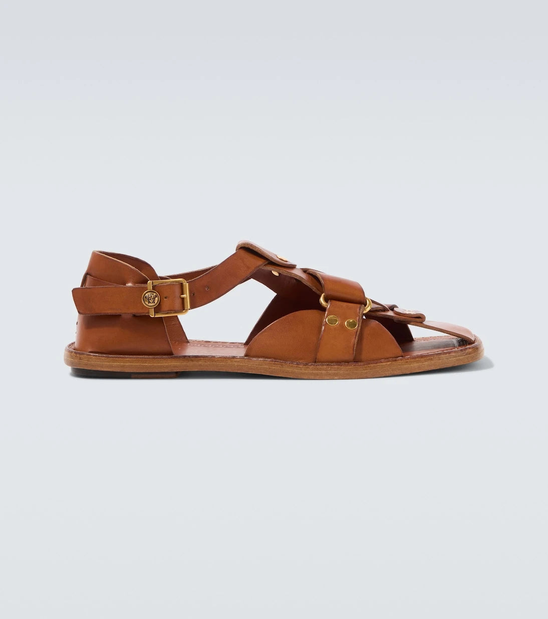 Versace - Souvenir leather fisherman sandals
