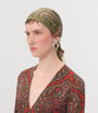Multi Silk Paisley Print Scarf