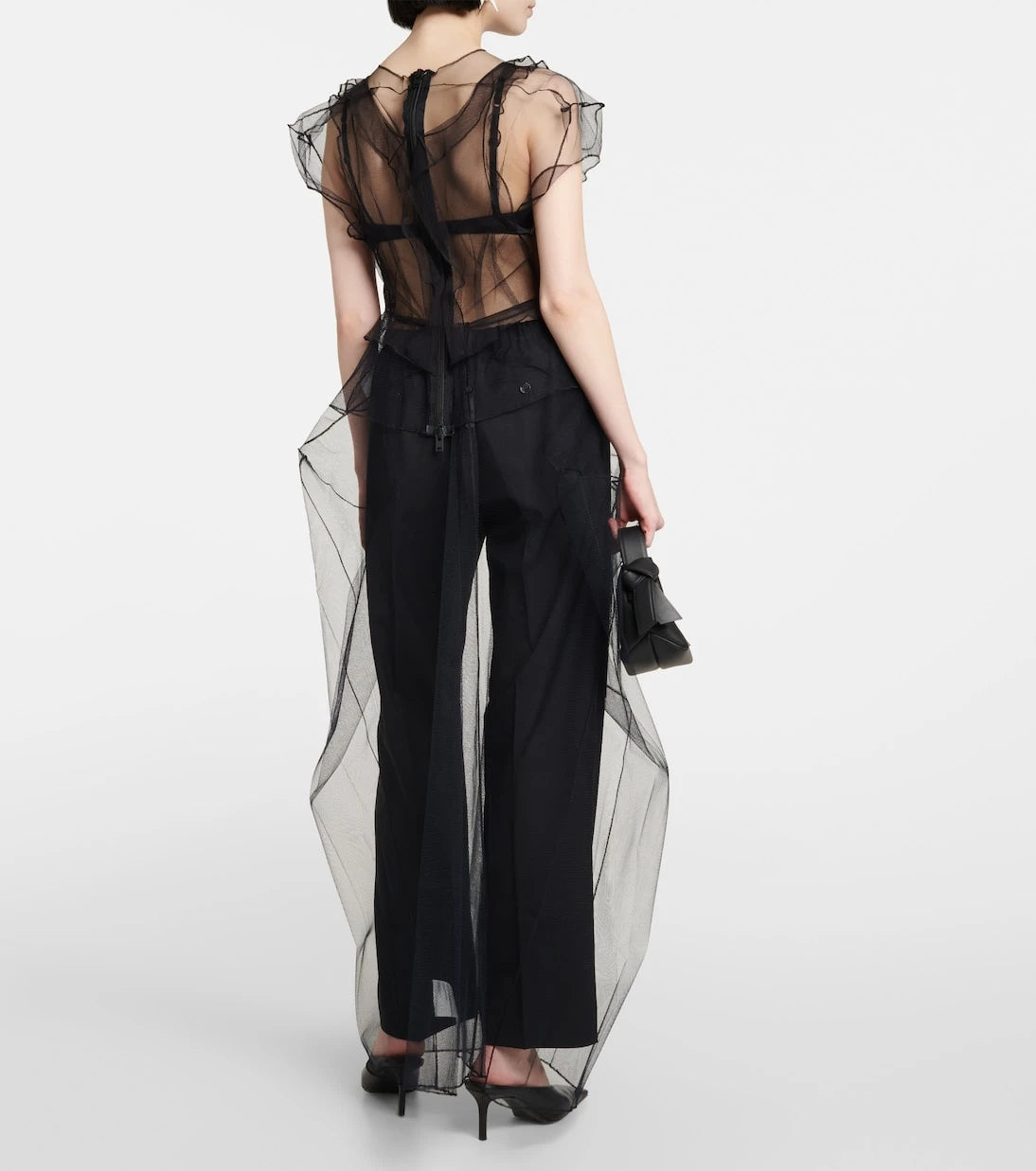 Acne Studios - Fırfırlı file üst