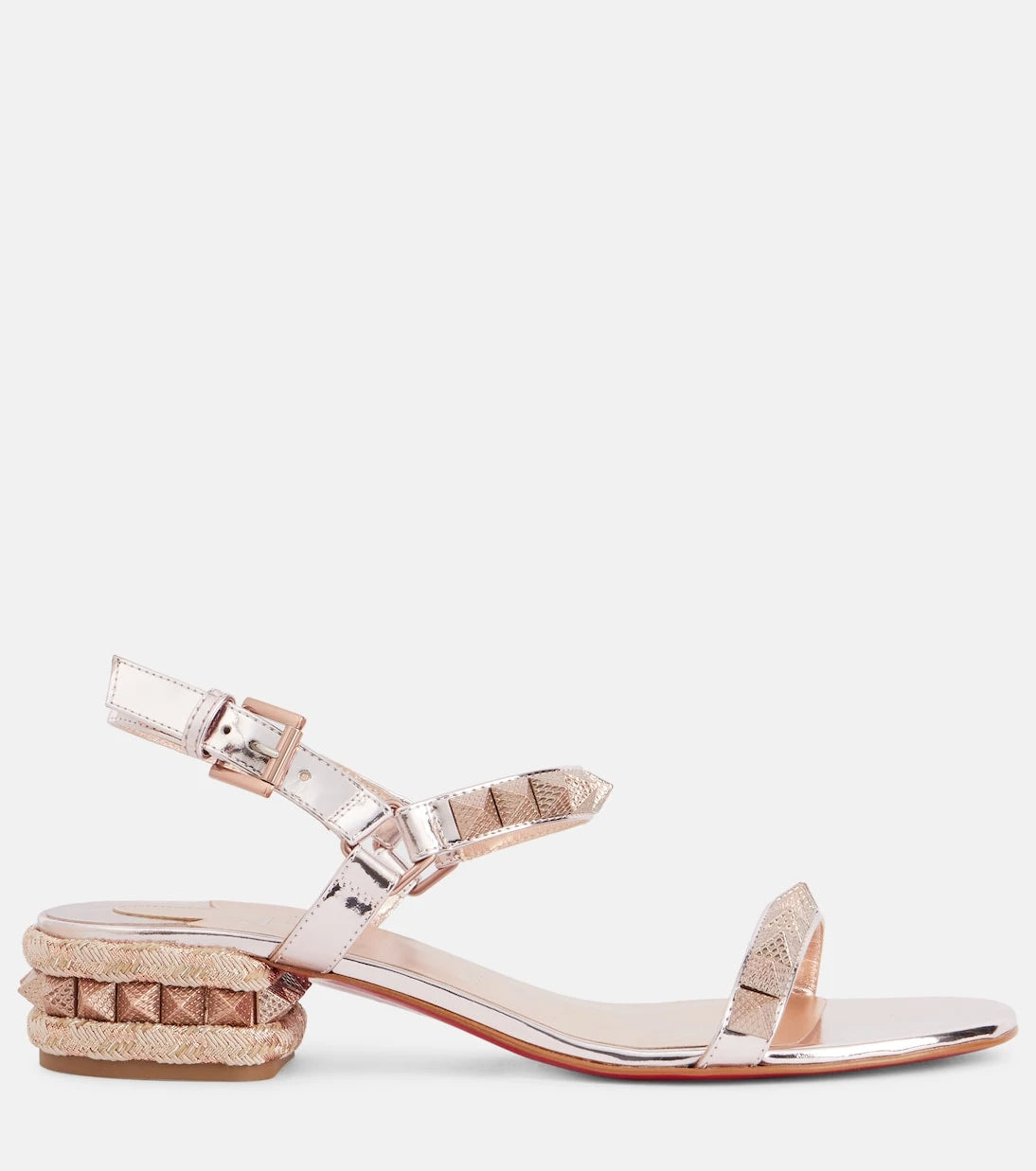 Christian Louboutin - Pyrasand 30 mirrored leather sandals