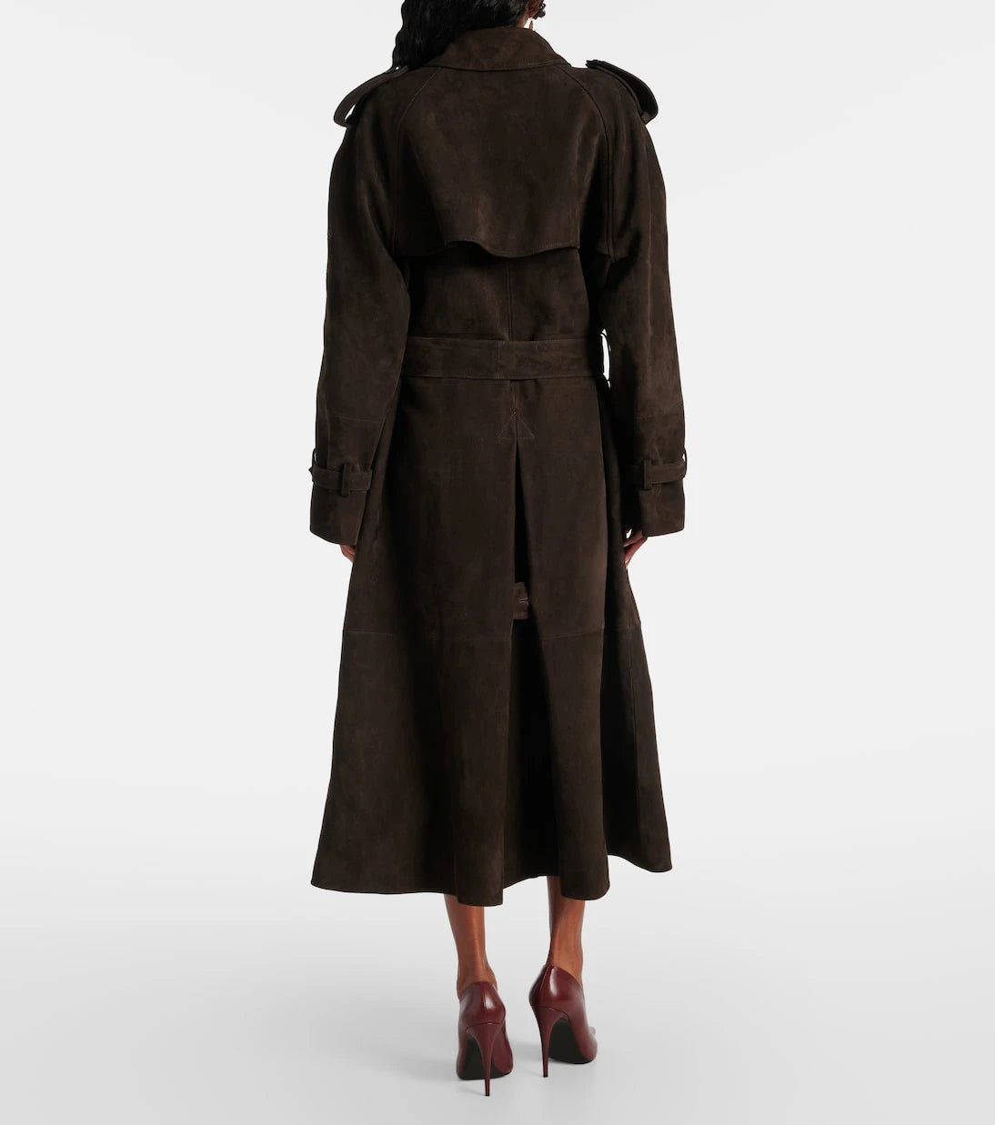 Magda Butrym - Double-breasted suede trench coat