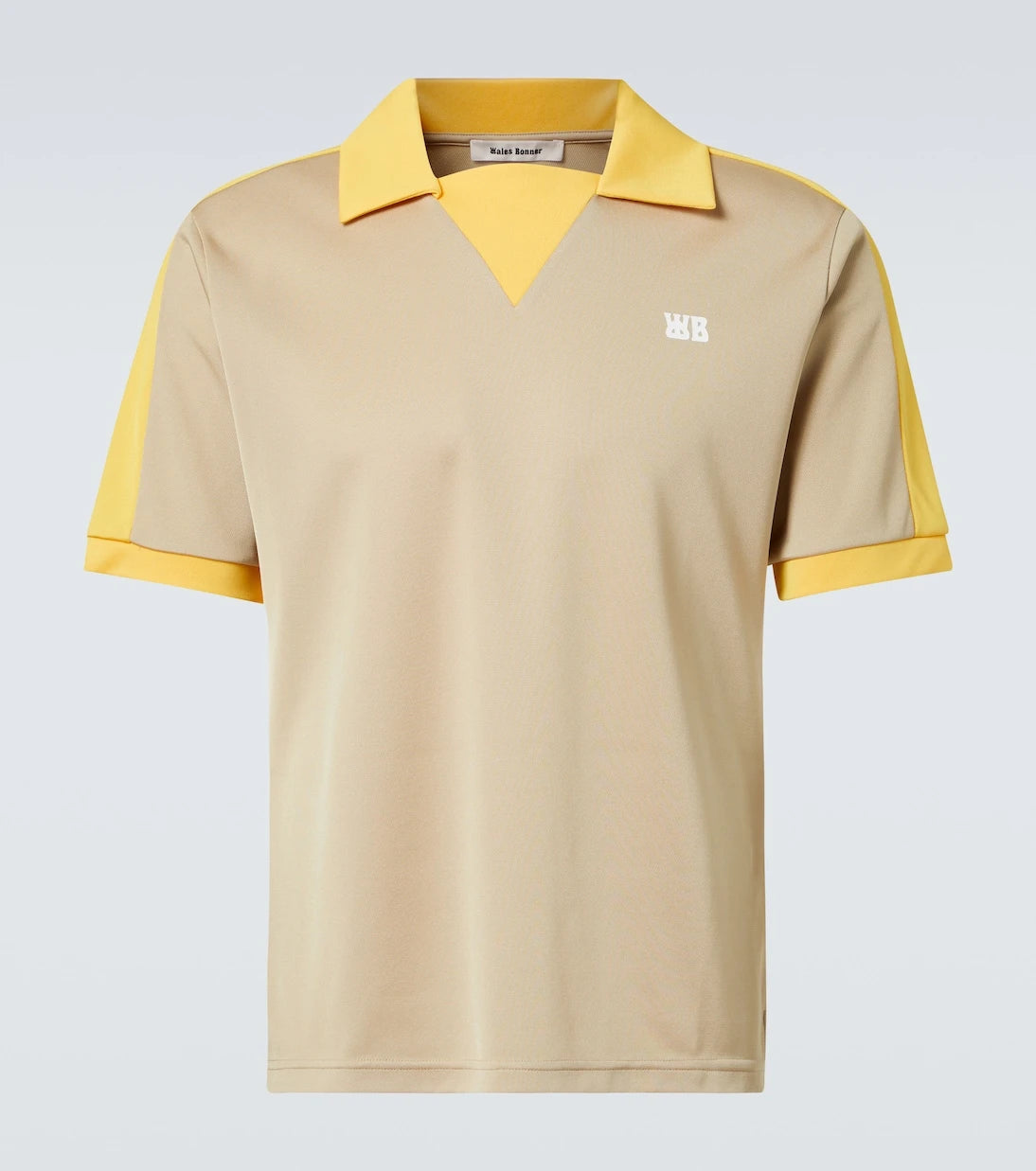 Wales Bonner - Logo colorblocked polo shirt