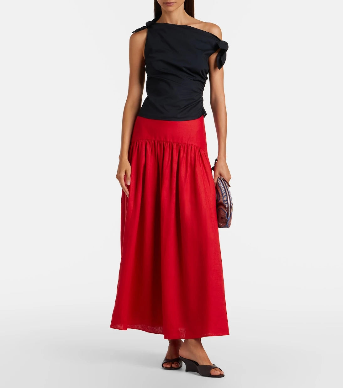 Staud - Bellaria asymmetric cotton top
